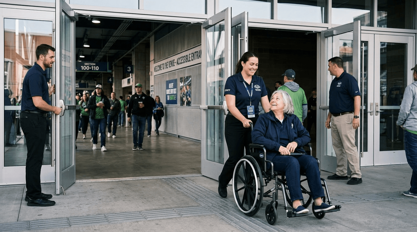 Guest Services Helping Guest In Wheelchair 2