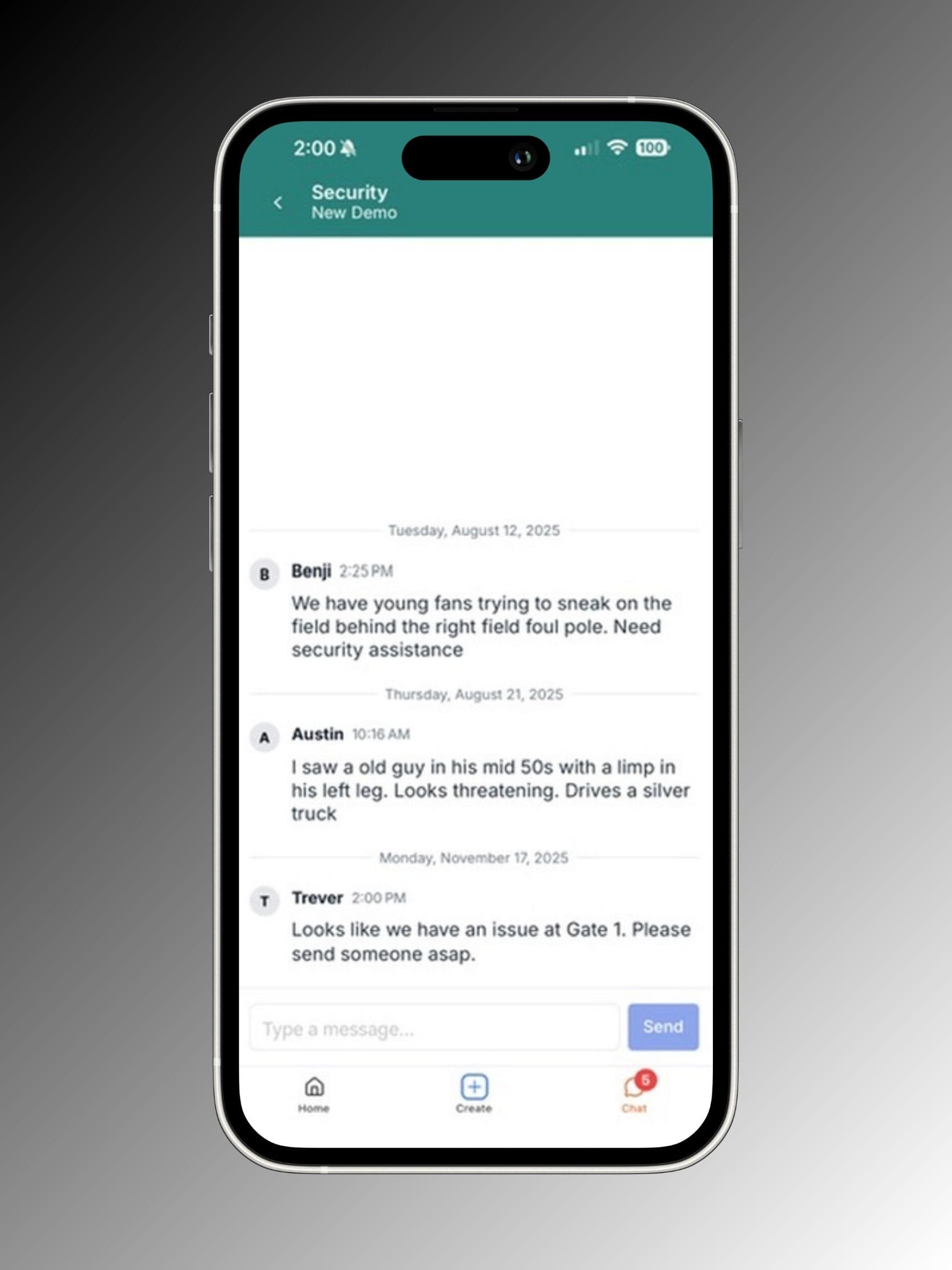 Security Chat Mobile
