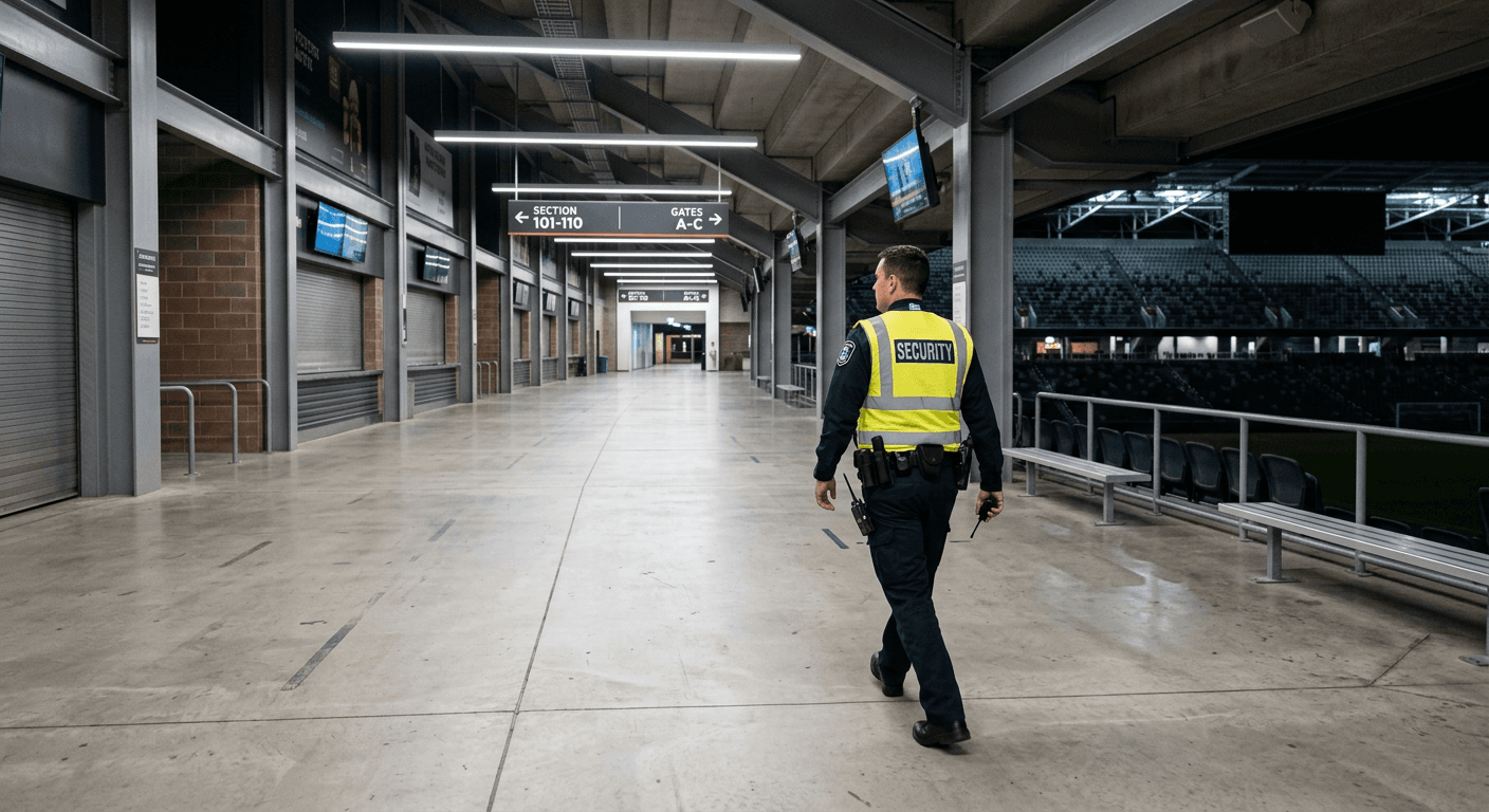 Security Patrolling Stadium