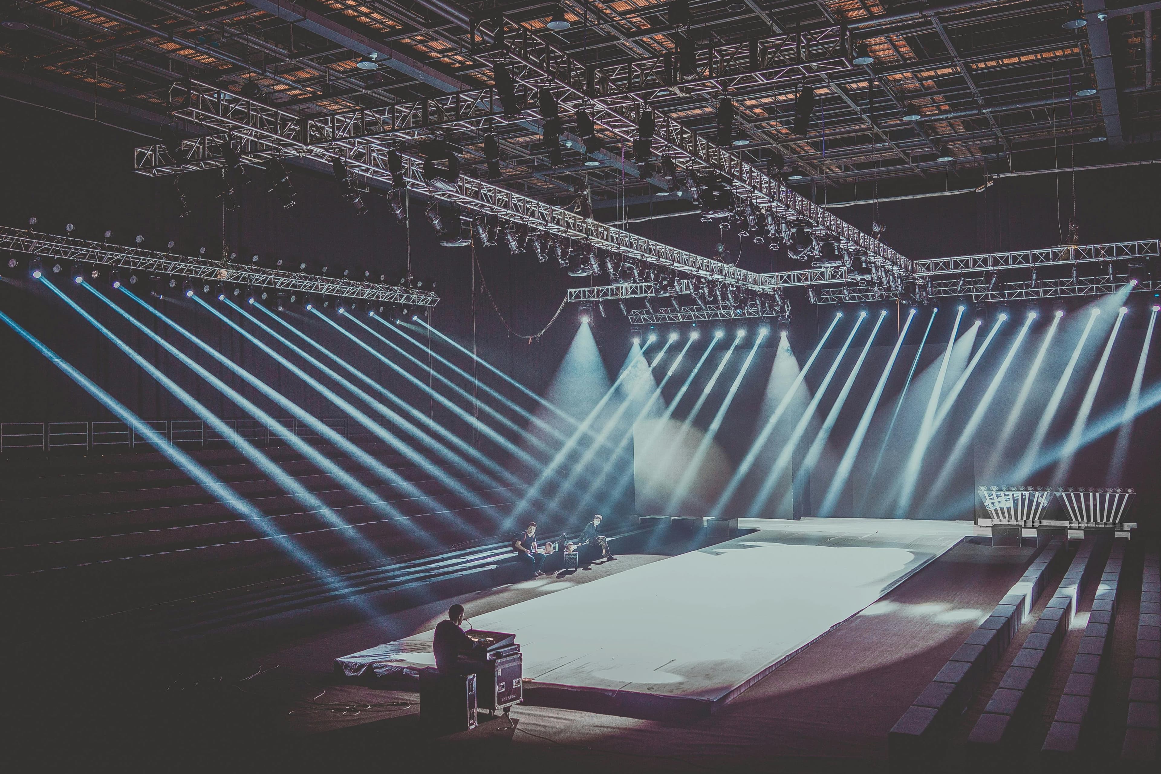 Stage Crew With Lighting