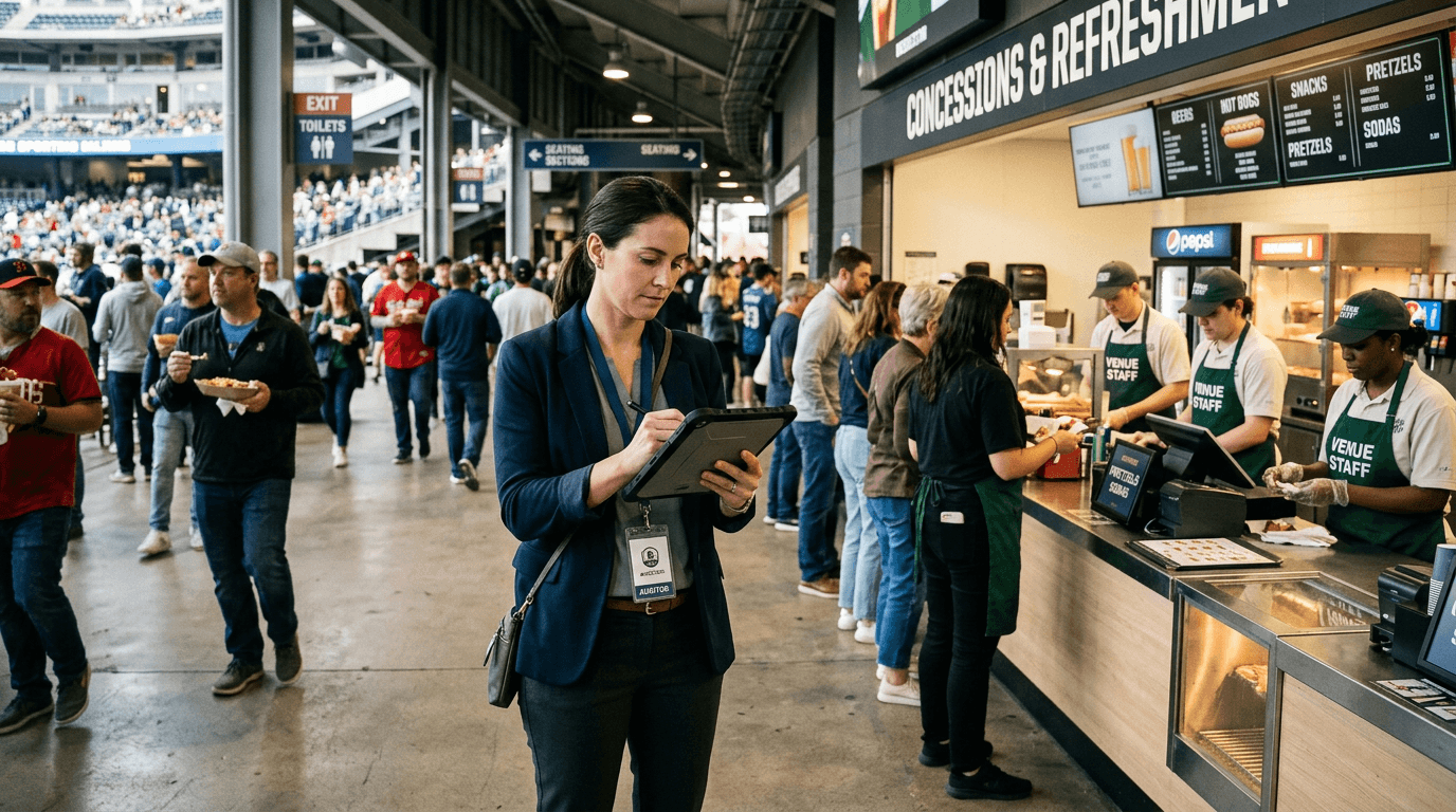 Woman Auditing Concessions