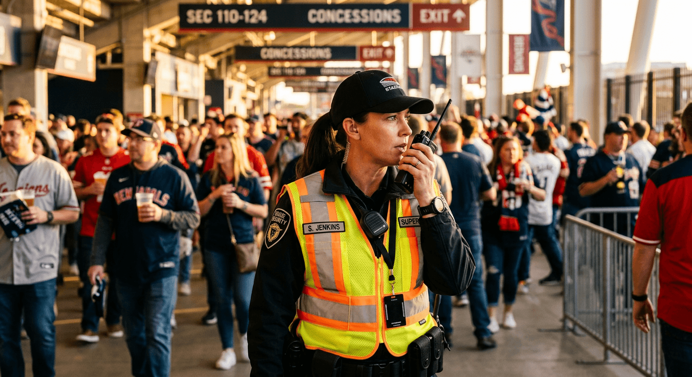 Woman Reporting An Incident On Radio
