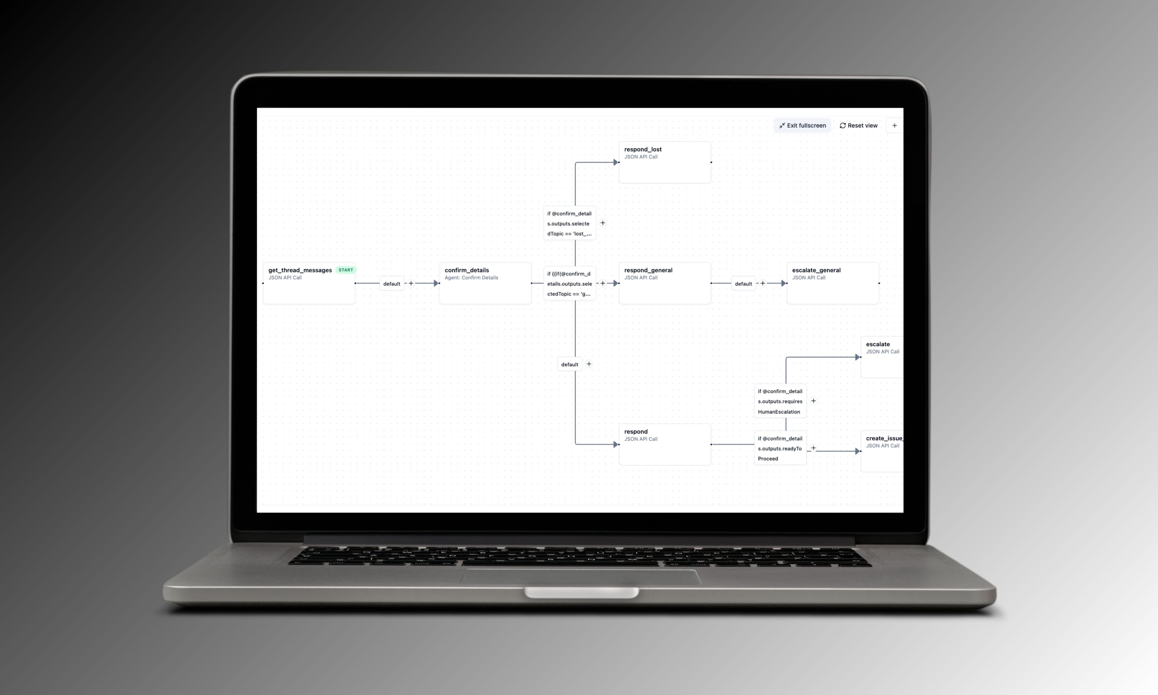 Workflow Screenshot On Laptop
